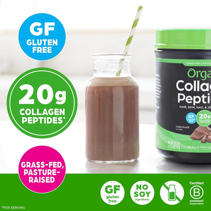 Orgain - Polvo de péptidos de colágeno hidrolizado para mujeres y h...
