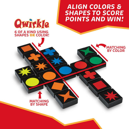 Juego de Mesa Qwirkle - Juego de Estrategia para 2-4 Jugadores de 6...