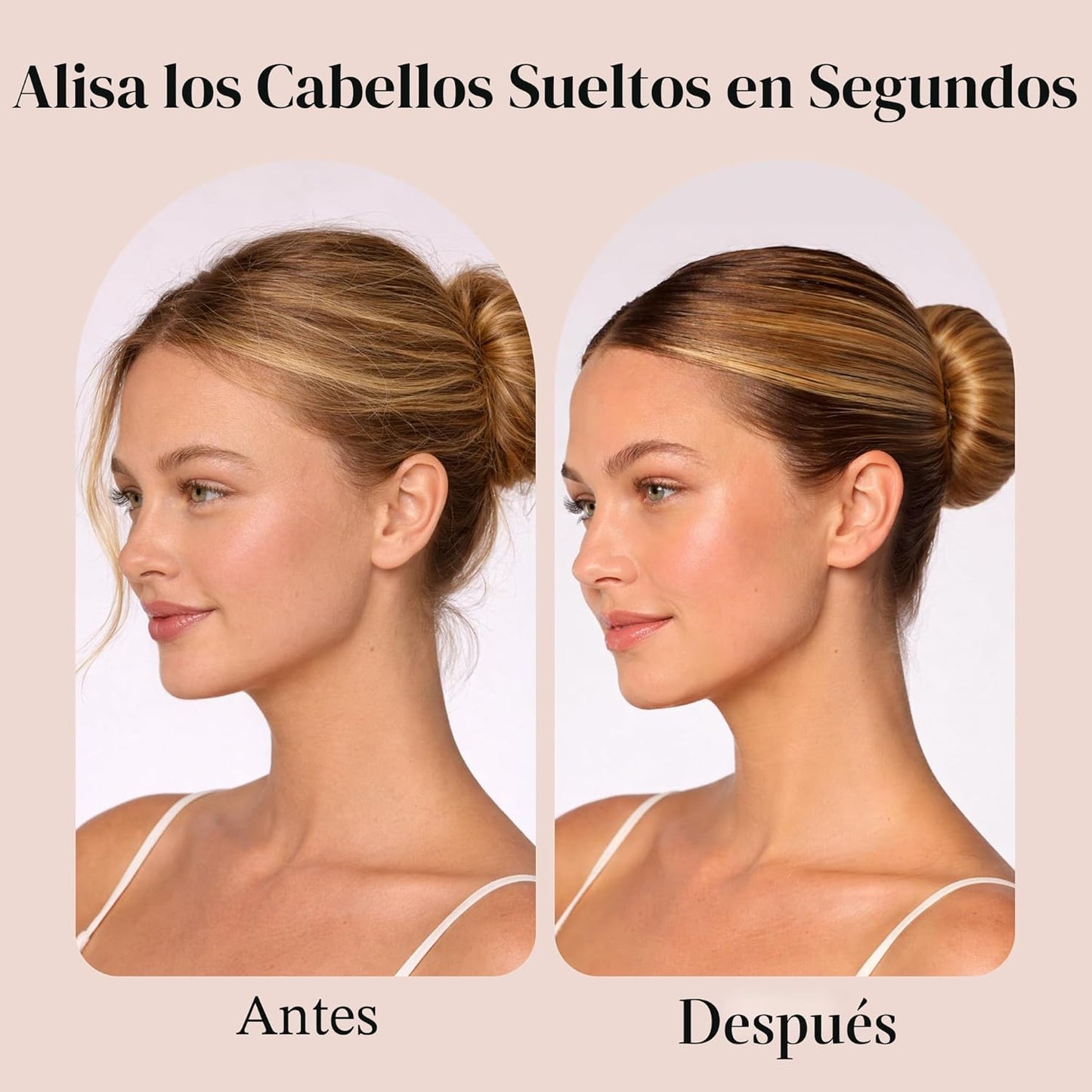 Kitsch Cepillo para cabello con frizz - Varita domadora con biotina...