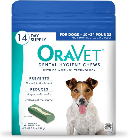OraVet Masticables de higiene dental para perros pequeños, cuidado...