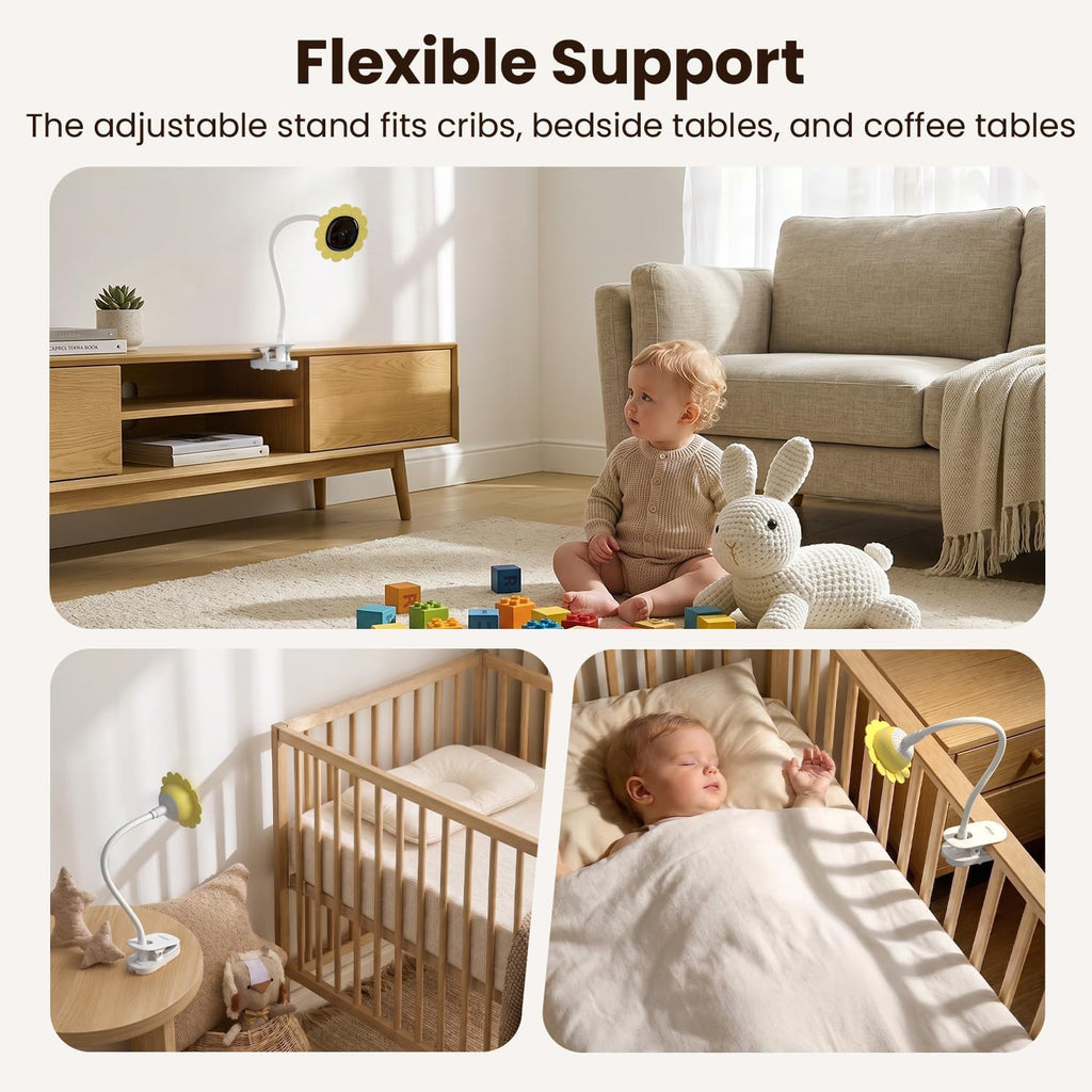 ieGeek Baby Monitor con cámara y audio, sin WiFi 5\u201DScreen y ap...