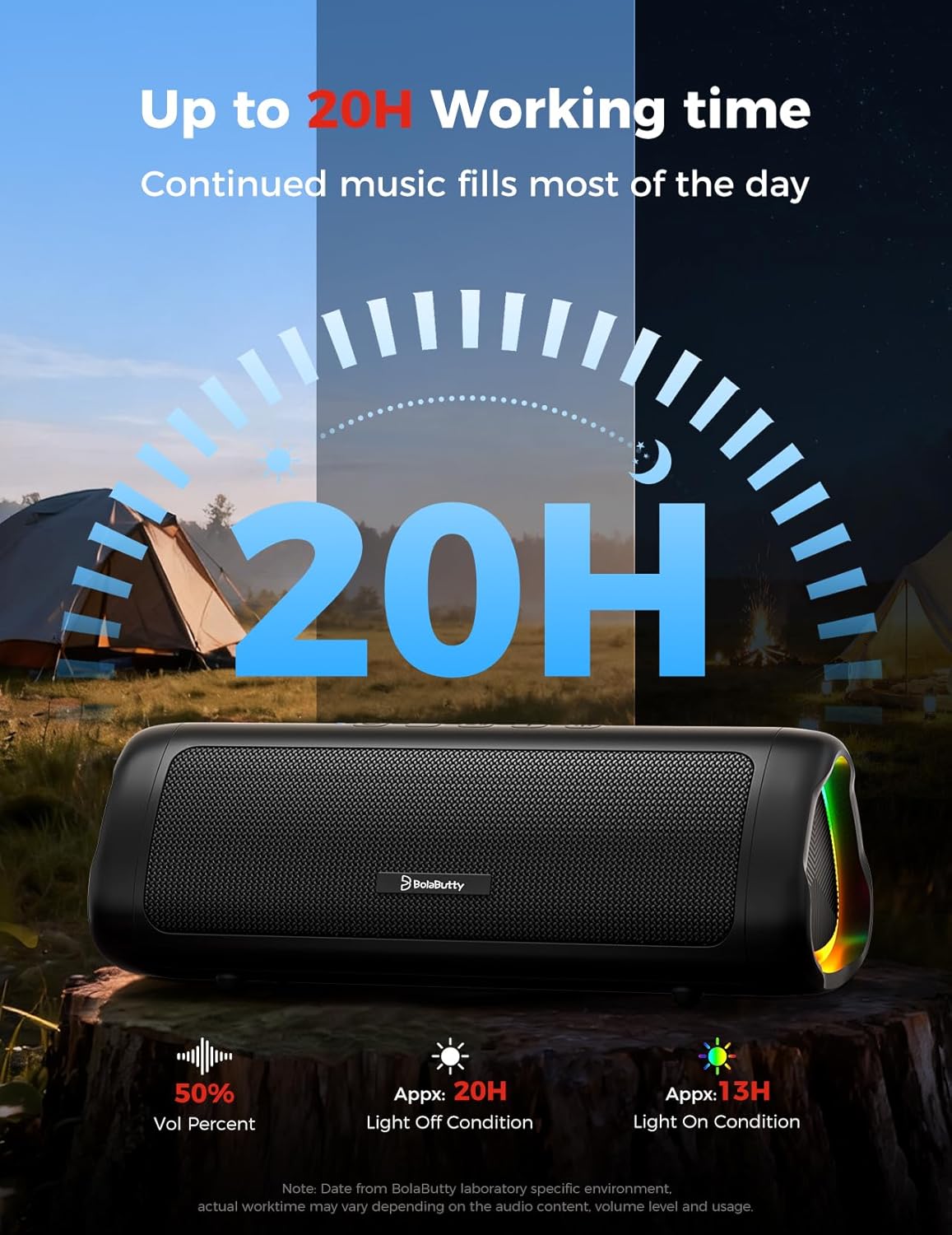 BolaButty Altavoz Bluetooth con sonido HD, inalámbrico portátil, IP...