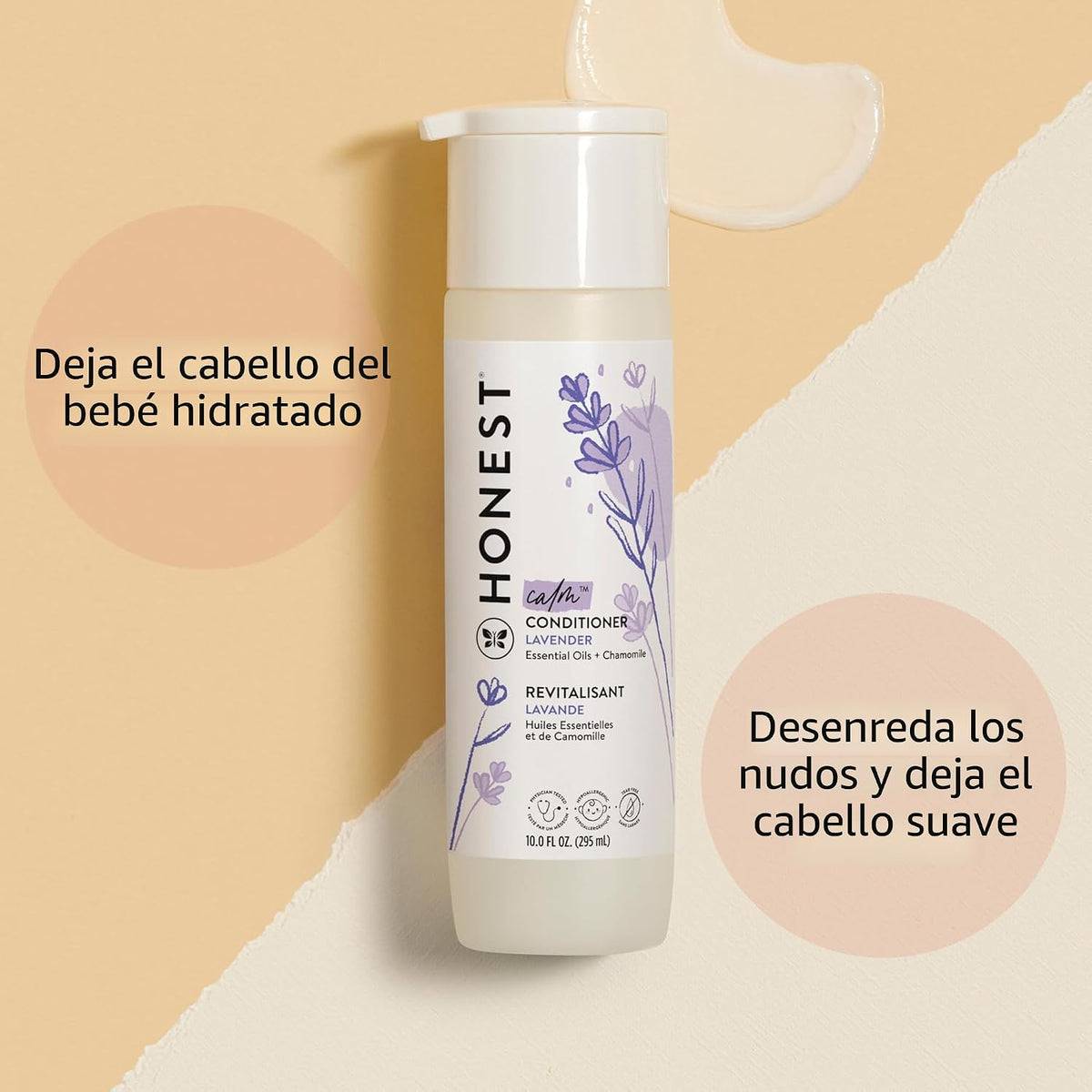 The Honest Company Acondicionador, hipoalergénico, Lavanda Calma, 1...