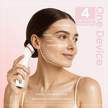 Dispositivo de estiramiento facial 8 en 1 para apretar y levantar l...