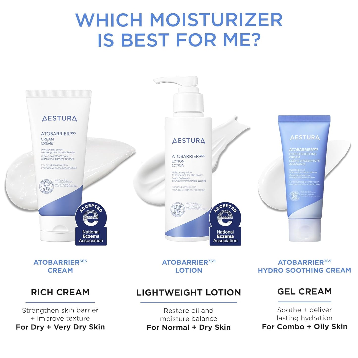 AESTURA ATOBARRIER365 Crema con Ceramidas, Hidratante Facial Coreano para Reparación de la Barrera | Hidratación Duradera de 120H, Cápsulas de Ceramidas, Para Piel Seca y Sensible, No comedogénica, 80
