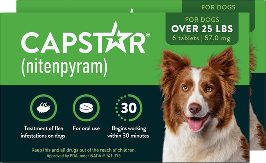 Capstar para perros (nitenpyram), tratamiento oral de pulgas de acc...