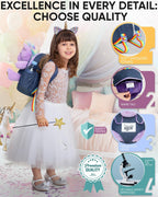 Mochila para niños pequeños Naturally KIDS con. Juguete de peluche...