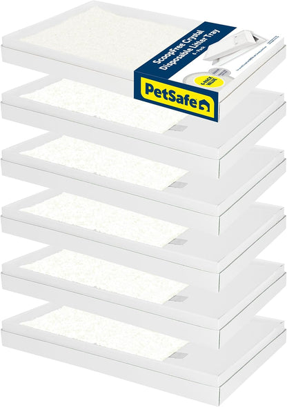 PetSafe ScoopFree Bandeja de arena de cristal desechable para gatos...