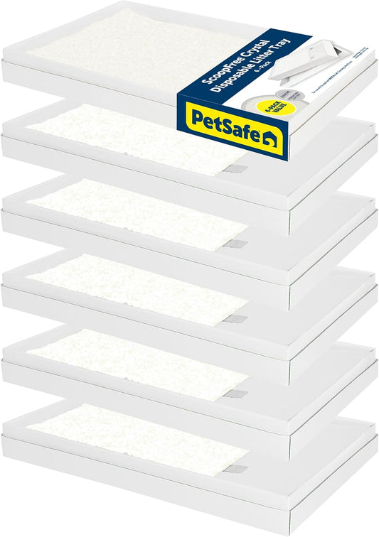 PetSafe ScoopFree Bandeja de arena de cristal desechable para gatos...