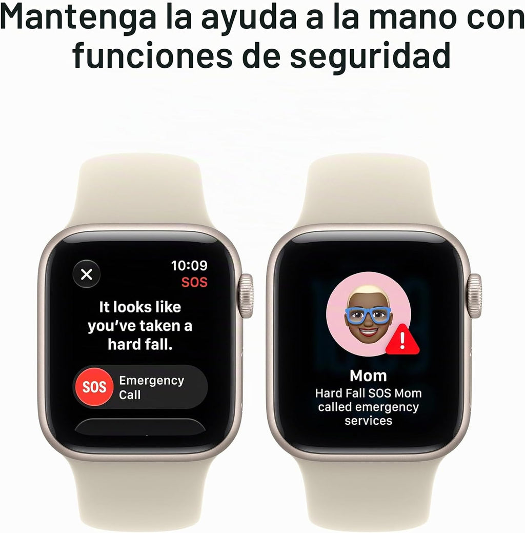 Apple Reloj inteligente SE 3 GPS 1.575 in | Caja de aluminio Starli...