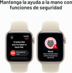 Apple Reloj inteligente SE 3 GPS 1.575 in | Caja de aluminio Starli...