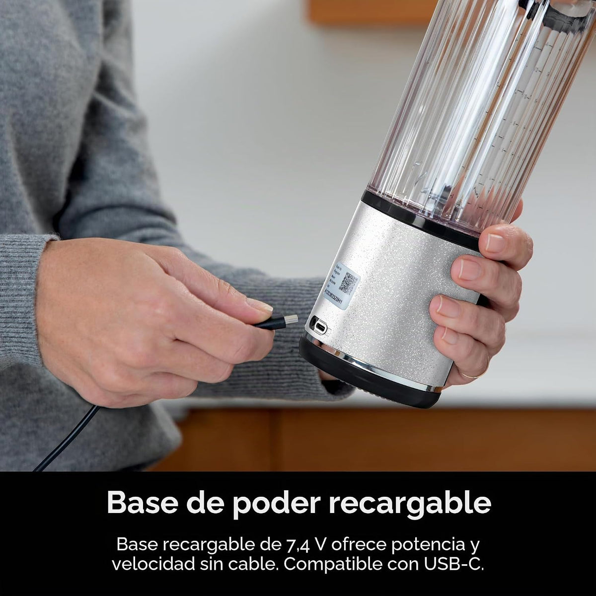 Ninja Blast Batidora portátil, inalámbrica, recipiente de 18 onzas...