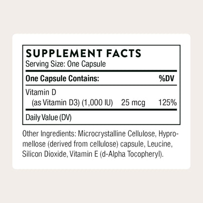 Thorne Research \u2013 Vitamina D \u2013 Suplemento de Salud de Pur...