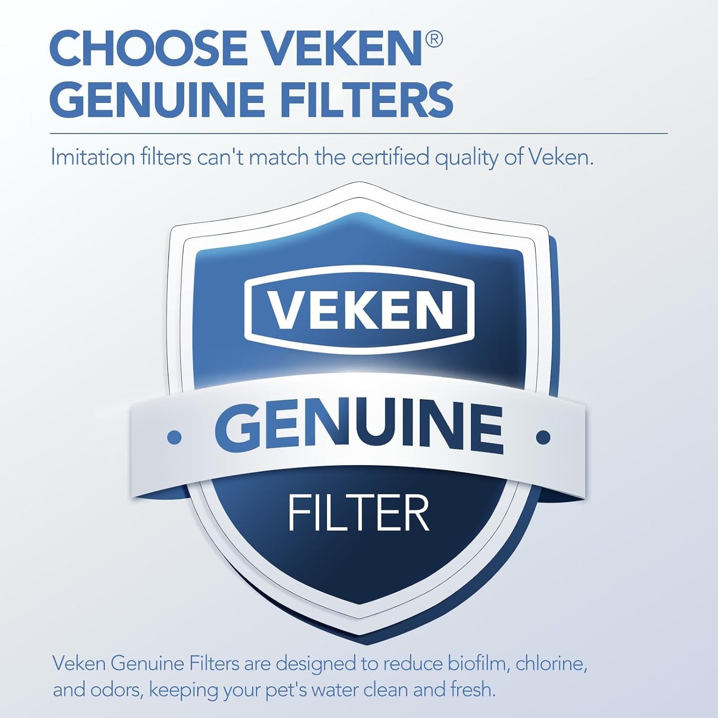 Filtros de Fuente de Agua para Gatos Veken, Paquete de 12 Filtros d...