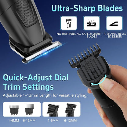 Manscape - Recortadora de cuerpo y barba para hombres, kit de aseo...