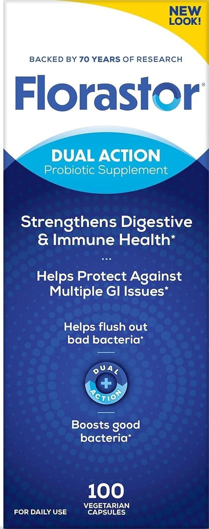 florastor Daily Probiotico Suplemento, 250 mg, Cápsulas 100 EA por...