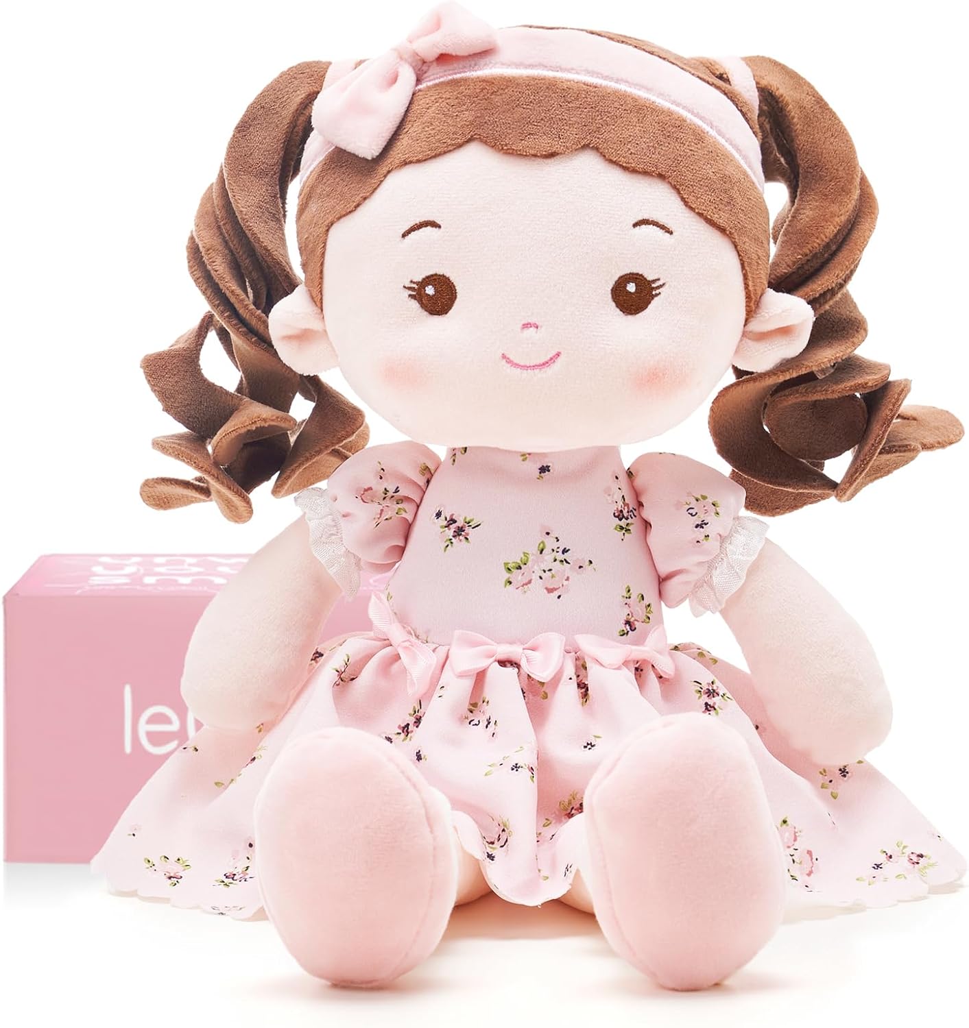 LeyaDoll Muñeca de bebé suave de felpa (16 pulgadas), mi primera mu...