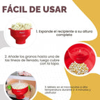 Salbree Tazón plegable de silicona para hacer palomitas de maíz par...