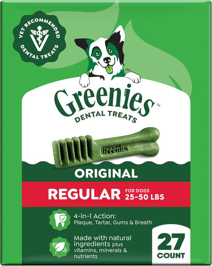 Greenies Golosinas dentales naturales para perros adultos recomenda...