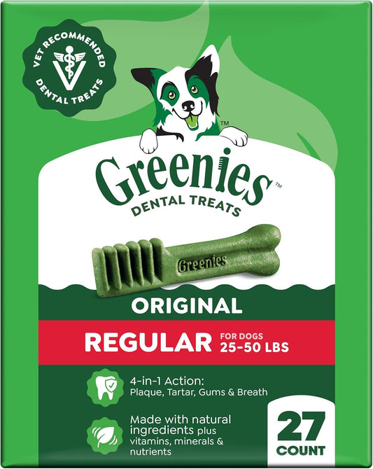 Greenies Golosinas dentales naturales para perros adultos recomenda...