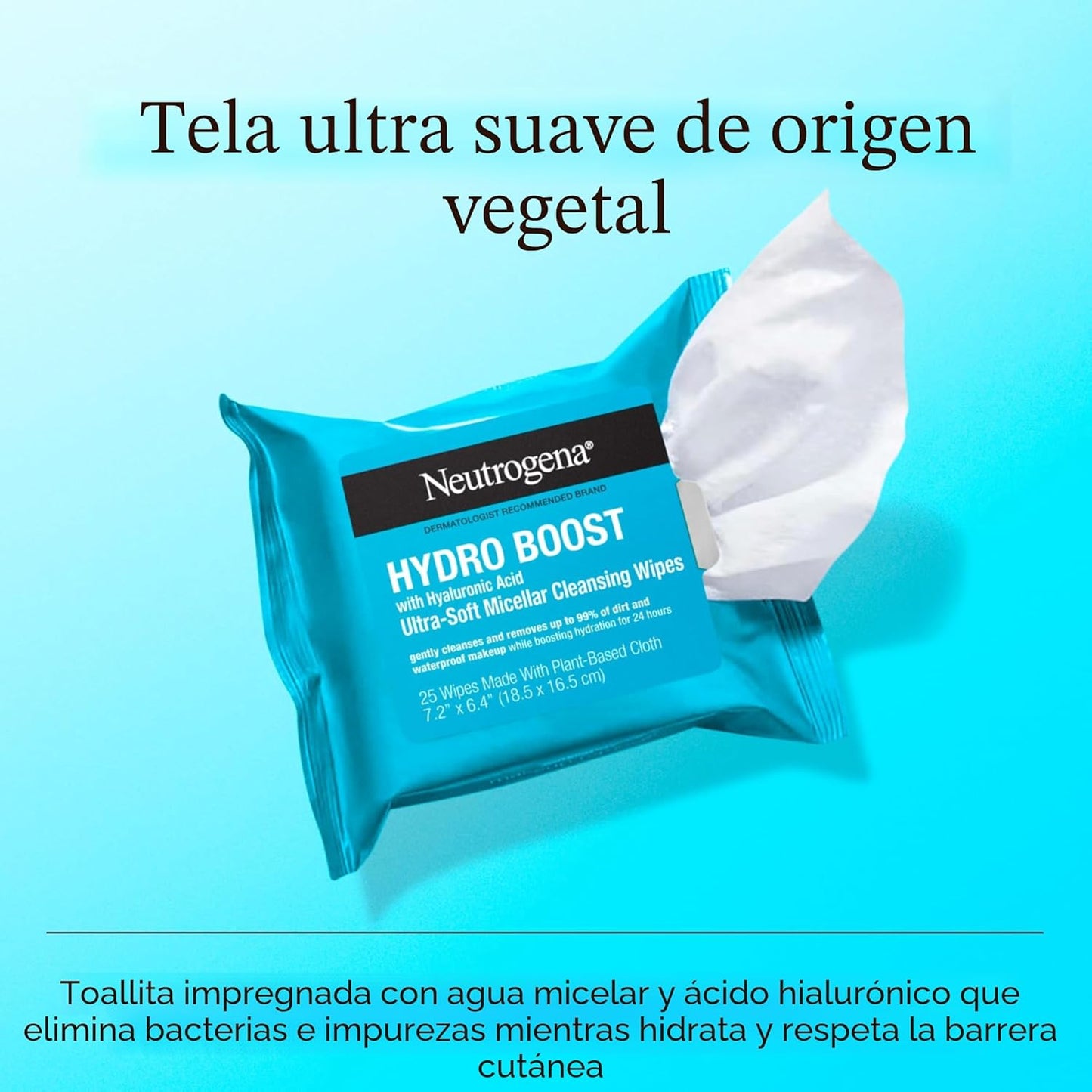 Neutrogena Hydro Boost - Toallitas limpiadoras micelares ultrasuave...