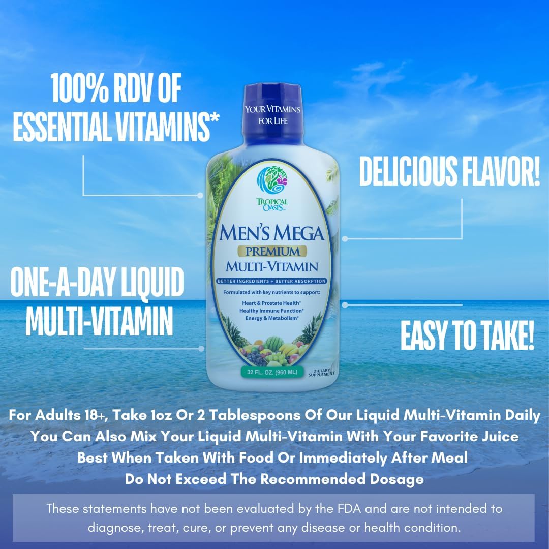 Multivitamínico líquido premium para hombres | Multivitamínico para...