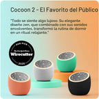 Hotmoon Máquina de sonido para dormir, Cocoon 2, 40 sonidos, doble...