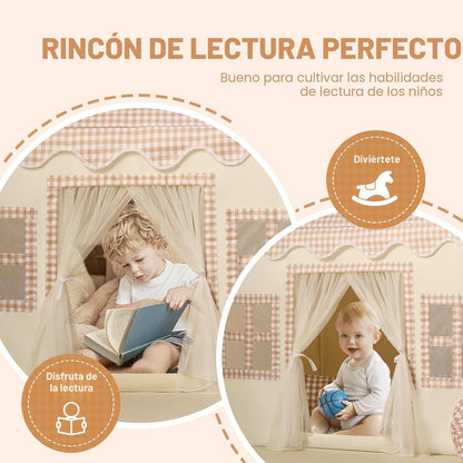 Senodeer Tienda de campaña infantil para interiores: con cuadros ma...