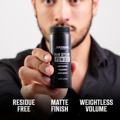 Viking Revolution Spray de sal marina para hombres (8 fl oz), aceit...