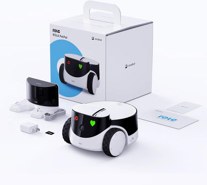 Enabot EBO ROLA PetPal FamilyBot Pet Camera Robot con dispensador d...