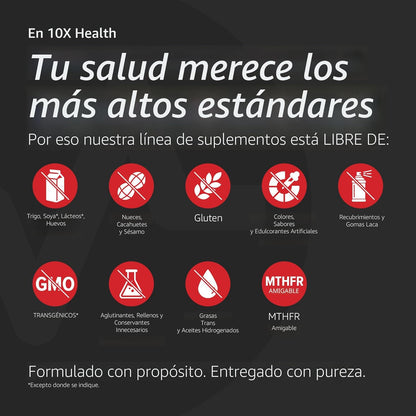 10X Health Optimize Multivitamínico para hombres \u2013 90 cápsulas...