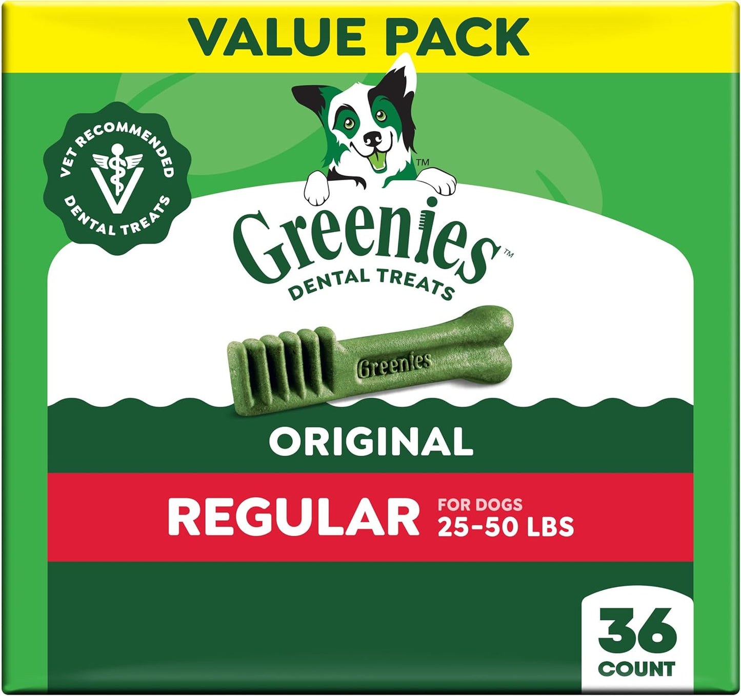 Greenies Golosinas dentales naturales para perros adultos recomenda...