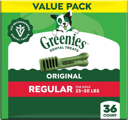 Greenies Golosinas dentales naturales para perros adultos recomenda...