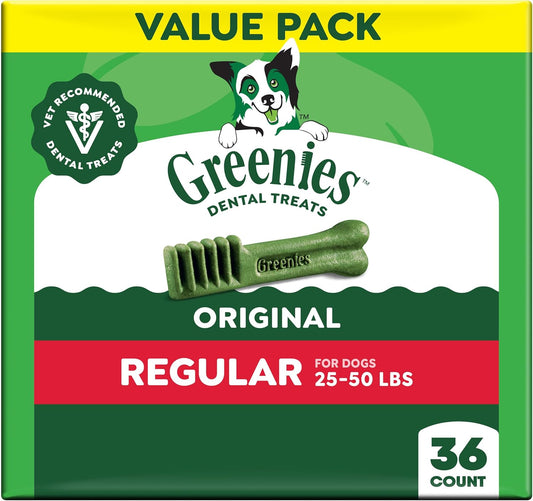 Greenies Golosinas dentales naturales para perros adultos recomenda...