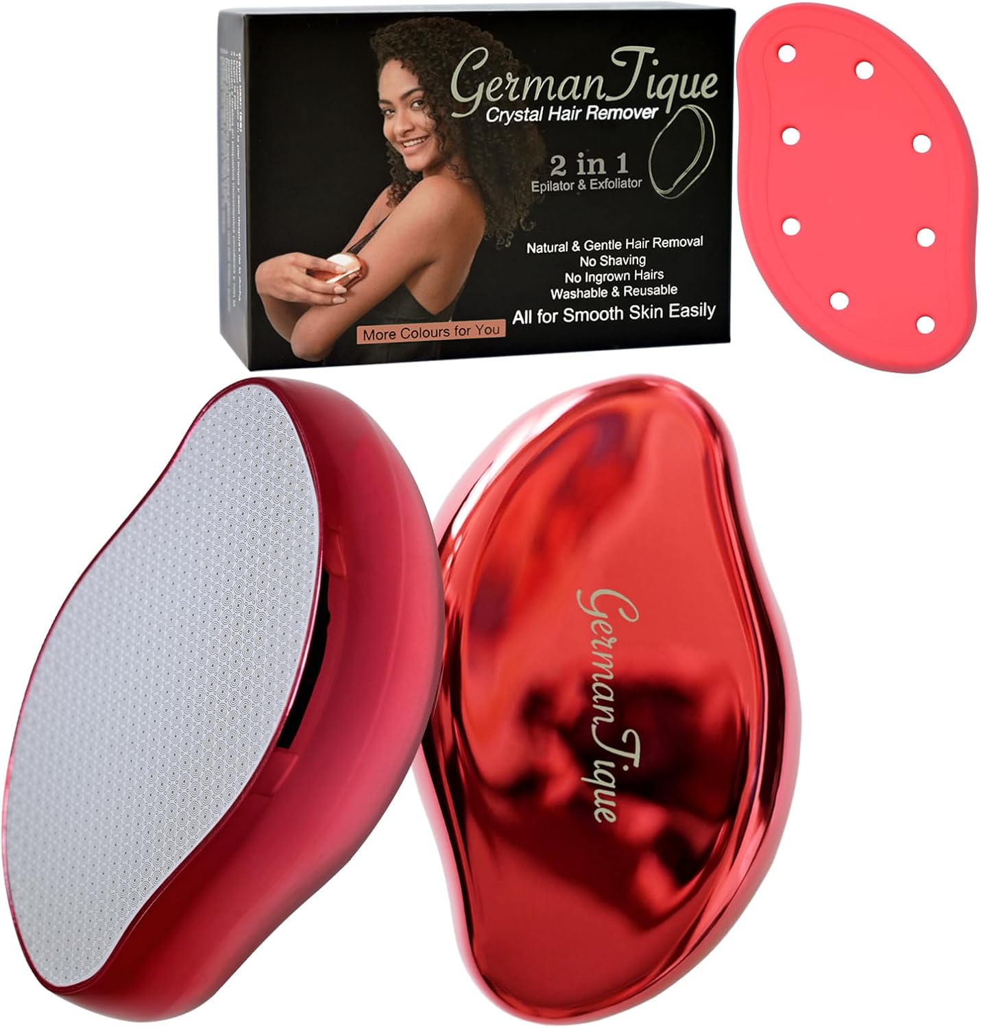 Germantique Borrador de Pelo de Cristal, Removedor Natural de Pelo...