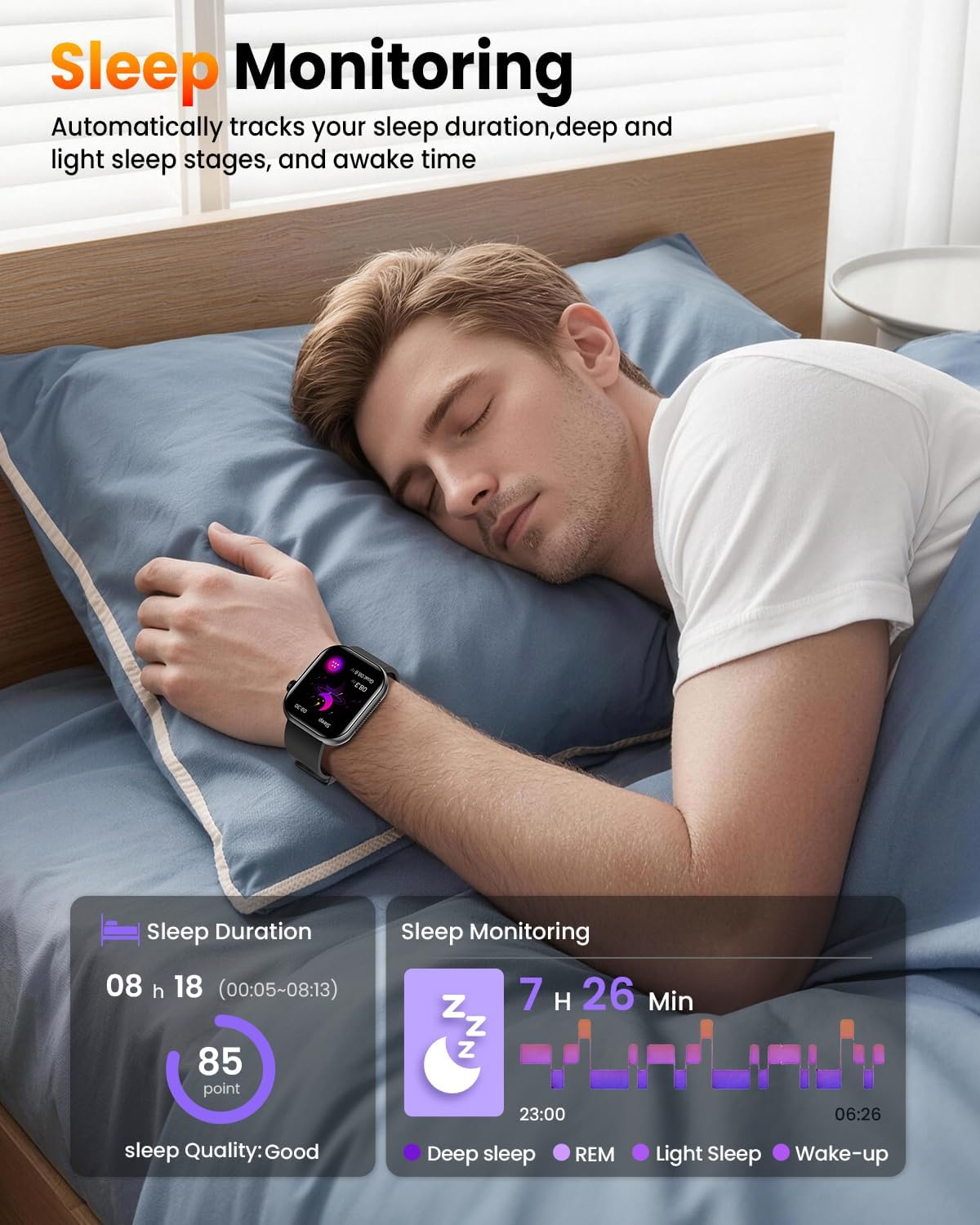 Relojes inteligentes para hombres, reloj inteligente AMOLED de salu...