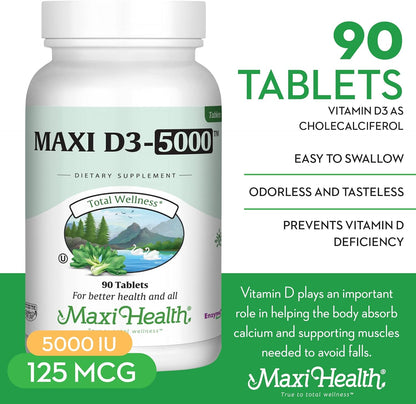 Vitamina D3 5000 UI (125 mcg) \u2013 Alta dosis de vitamina D 5000...
