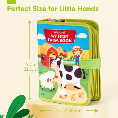 hahaland Libro de actividades para niños pequeños de 1 a 3 años, tablero de actividades Montessori Toys para niños de 1, 2, 3, 4 años, regalo de cumpleaños, libro de actividades silencioso 20 en 1 con