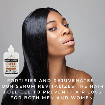 Ebony Medical Hair Support Serum - Fórmula Procapil que bloquea DHT - Fortalece el adelgazamiento del cabello y la salud del cuero cabelludo - Suero liposomal para el cuero cabelludo para un cabello más completo y grueso - 2 onzas líquidas