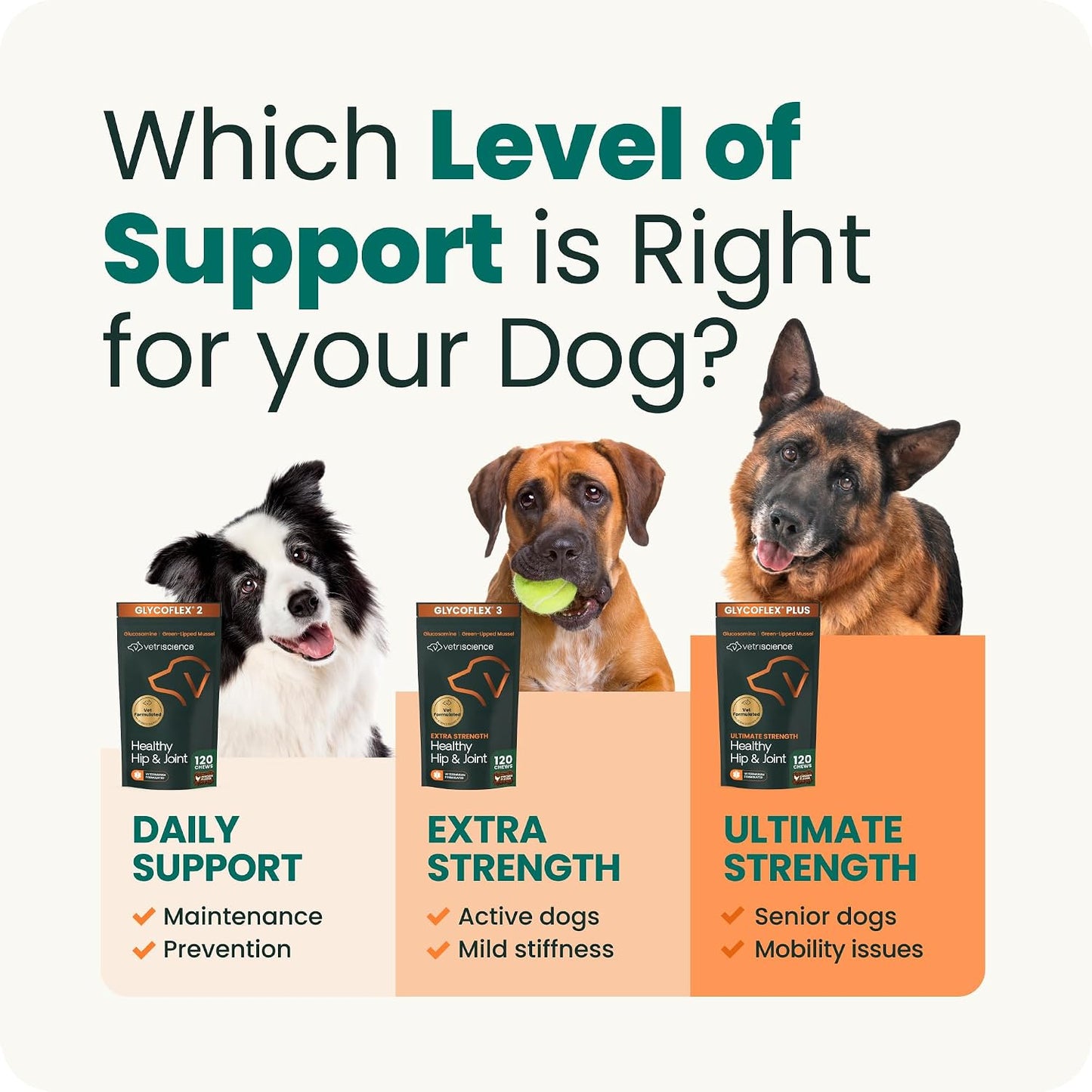 Masticables Glyco-flex III para perros de Vetri-Science Laboratorie...