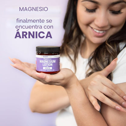 Magnum Solace Loción nocturna de magnesio con árnica \u2013 Alivio...
