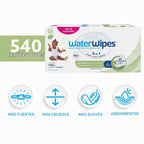 WaterWipes Sensitive+ Toallitas para bebé y niño pequeño, 3-en-1 li...