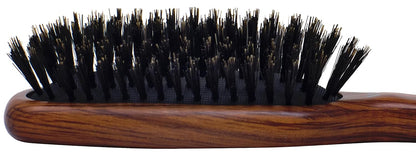 Spornette Deville - Cepillo de pelo para esculpir #343, cerdas de jabalí suaves, mango de madera, cepillo alisador acolchado para mantenimiento diario, acabado y añade brillo a cepillados y soplados