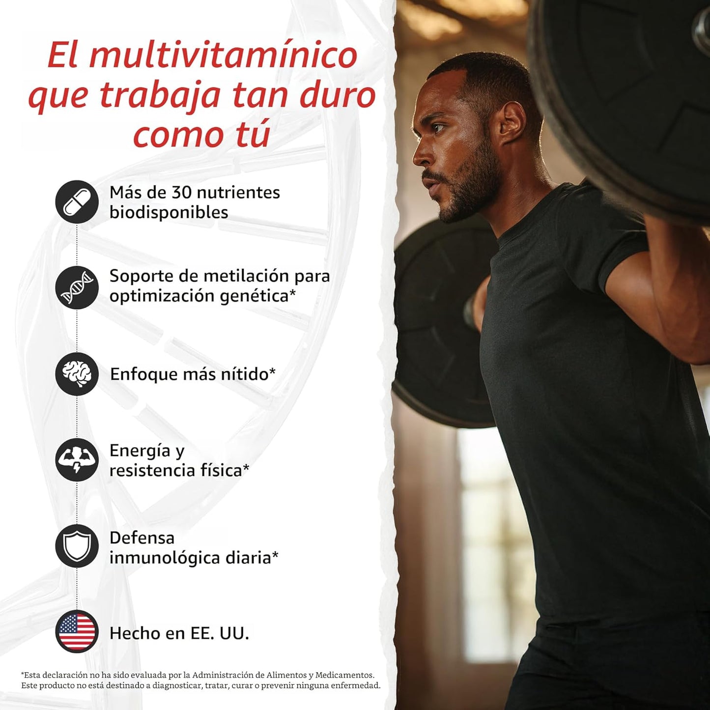 10X Health Optimize Multivitamínico para hombres \u2013 90 cápsulas...