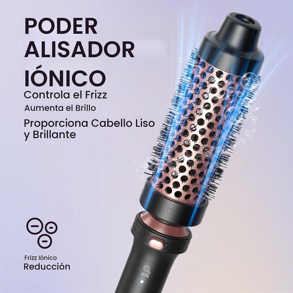 Wavytalk Rizador 5 en 1 con cepillo térmico, plancha plana, estilo...