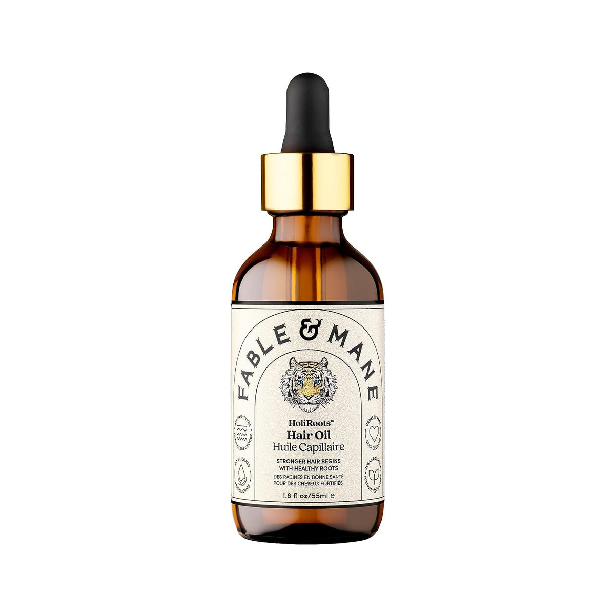 Aceite para cabello Fable &amp; Mane - Suero fortalecedor HoliRoots...