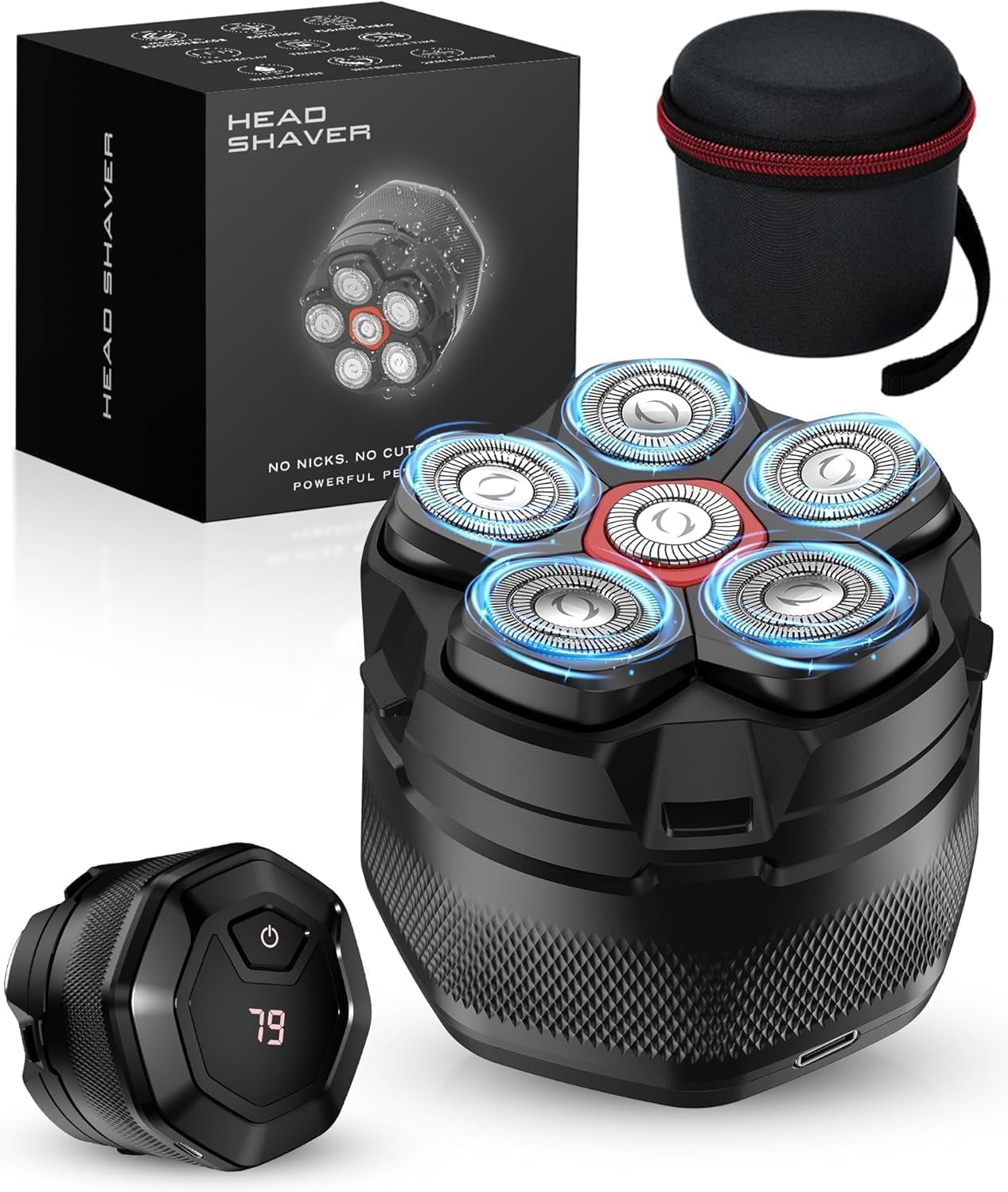 Afeitadoras de cabeza para hombres calvos, maquinilla de afeitar ma...