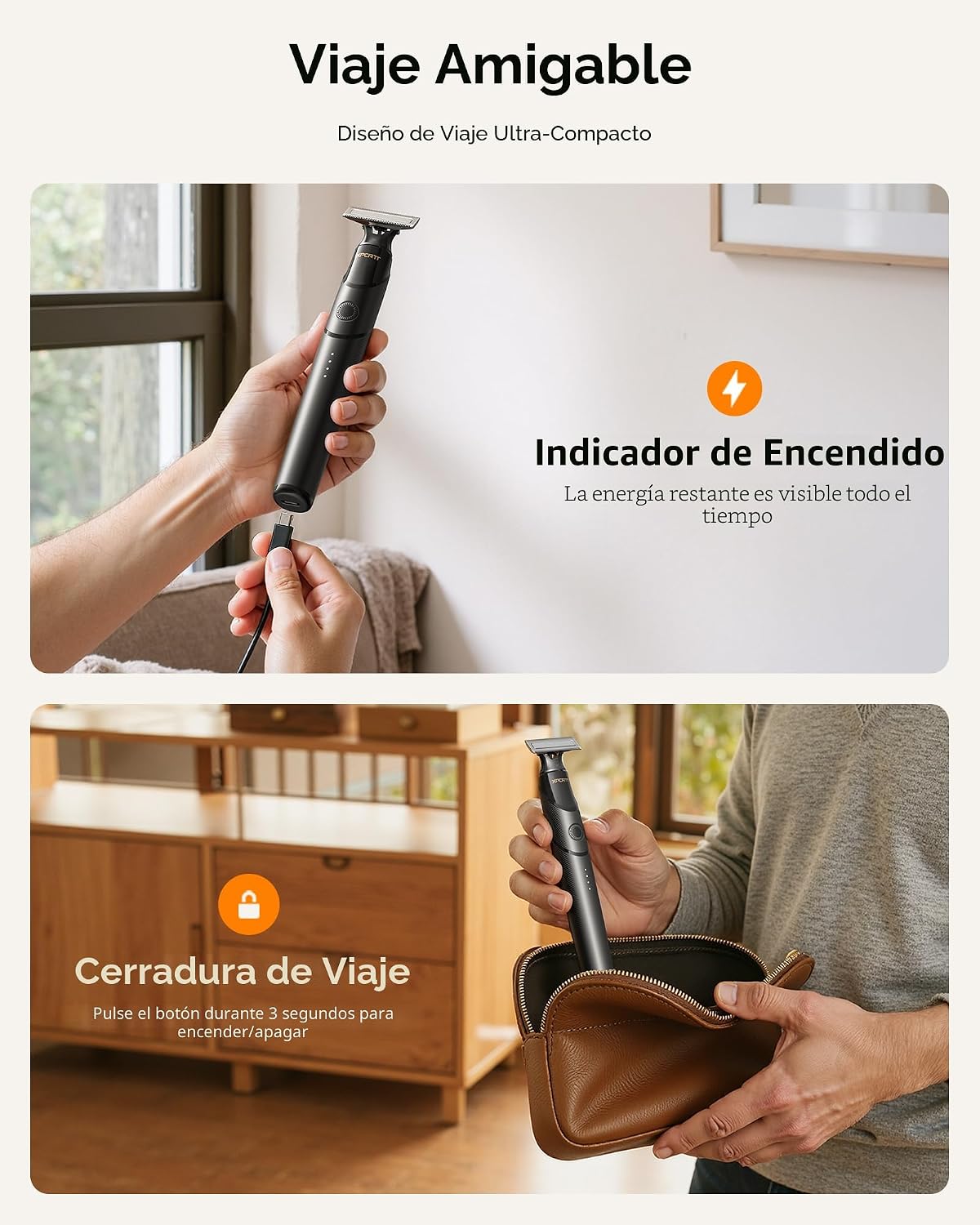 Trimcoo [2026 - Recortadora de pelo para barba y cuerpo mejorada pa...