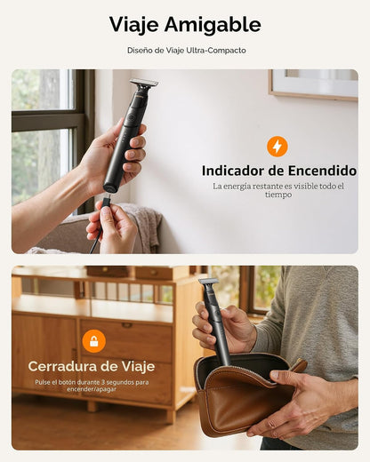 Trimcoo [2026 - Recortadora de pelo para barba y cuerpo mejorada pa...