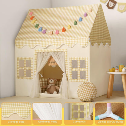 Senodeer Tienda de campaña para niños en interiores: alfombrilla, g...